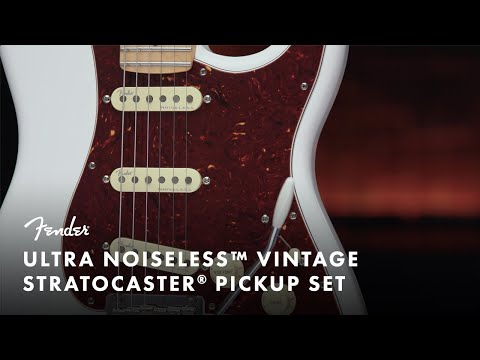Fender Ultra Noiseless Vintage Stratocaster Pickups, Set of 3, Aged White image 4