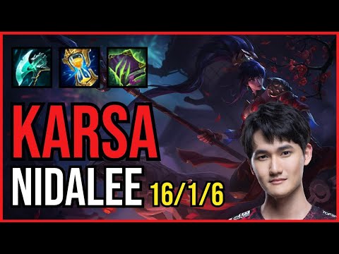 KARSA - NIDALEE vs. LEE SIN Jungle | KR RANKED | PATCH 11.1 | PENTAKILL