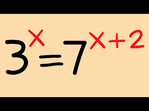 Solving an exponential equation with different bases