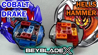 Lego Hells Hammer vs Cobalt Drake   Lego Beyblade Battles