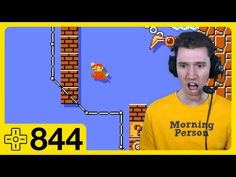 Level 1-1 rotated by 90º | Morning Mario #844