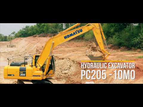 Komatsu pc205 hydraulic excavator, pc210lci-11