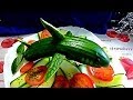 Акула из огурчика! Карвинг огурца! Shark cucumber! Carving cucumber! 