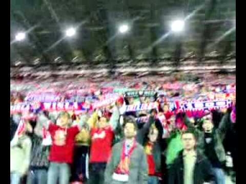 KIBICE PODCZAS MECZU     WISŁA KRAKÓW   górnik   2009.04.24