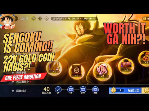 SENGOKU IS FINALLY COMING‼️ But Is This Gacha Worth It!? | One Piece Ambition | Indonesia