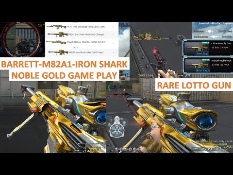 CROSSFIRE PH BARRETT-M82A1-IRON SHARK-NOBLE GOLD