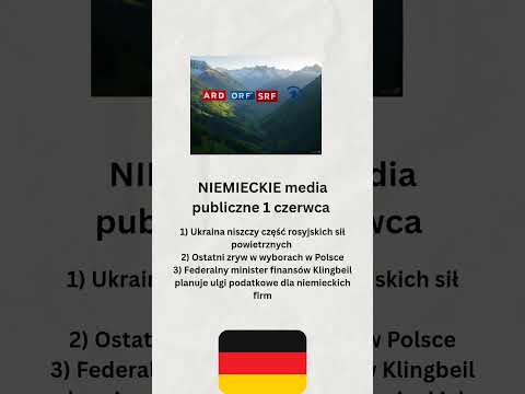 NIEMIECKIE MEDIA PUBLICZNE 1 CZERWCA