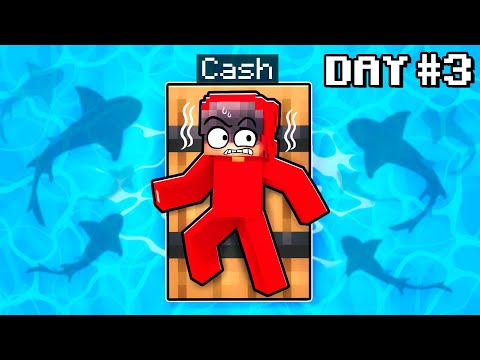 Cash - Trapped on a RAFT in Minecraft!