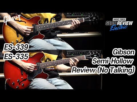 Gibson USA ES-339 VS ES-335 Tone Review (No Talking)