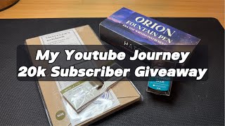 My Youtube Journey and a 20k Subscriber GIVEAWAY