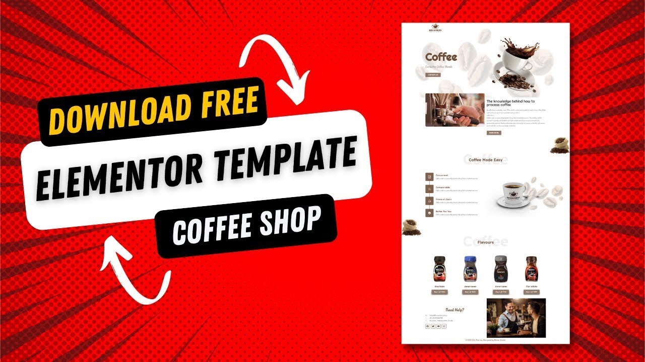 How to Download Free Coffee Shop Templates in Elementor | Official Guide