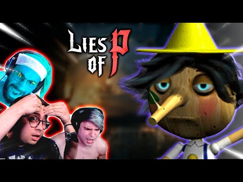 OS STREAMERS PASSARAM RAIVA NO DARK SOULS DO PINOQUIO - MELHORES MOMENTOS LIES OF P