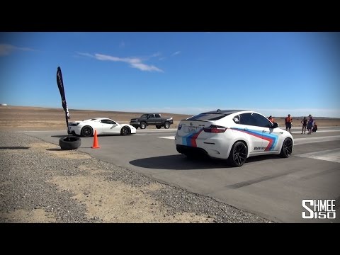 650hp BMW X6 M vs 630hp Ferrari 458 Spider - Shift S3ctor