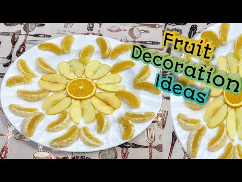 Easy Fruit Platter Ideas| Apple and Orange Decoration| Fruit Decoration Ideas