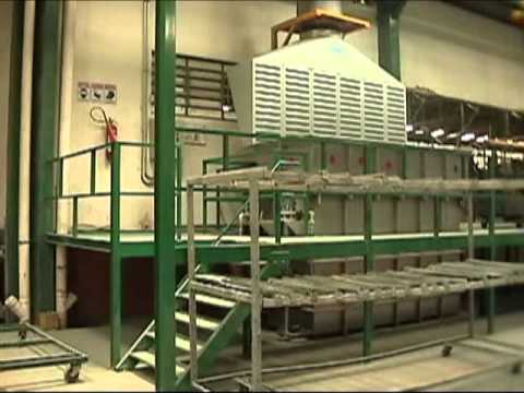 Tanque de fosfatização orgânica estacionário para pré-tratamento de superfícies