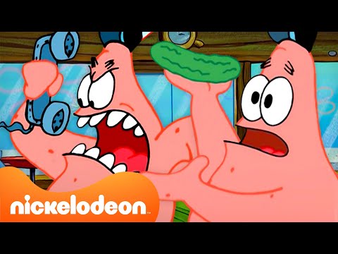 SpongeBob | 60 minut przygód Patryka w Tłustym Krabie 🍔 | Nickelodeon Polska