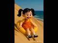 Lily Borrows a Pool Float to Slide Down Sand Dunes! #cute #short