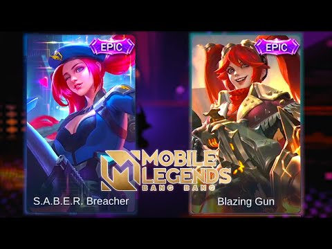 Layla Blazing Gun Skin VS S.A.B.E.R. Breacher Skin MLBB