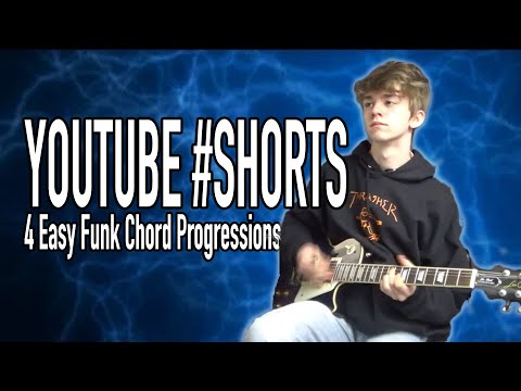 4 Funky Chord Progressions YOU Can Play on Guitar #SHORTS