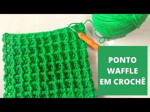 WAFFLE STITCH IN CROCHET STEP BY STEP NO. 13