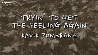 David Pomeranz - Tryin&#39; To Get The Feeling Again (Official Lyric Video)