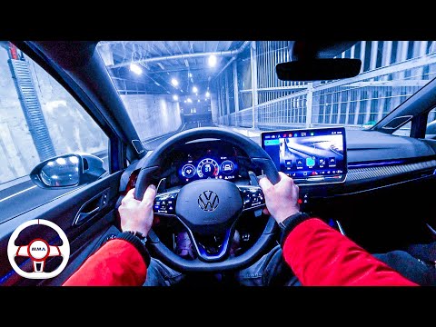 2025 VW GOLF R 8.5 Facelift 333HP Akrapovič NIGHT POV DRIVE Onboard (60FPS)