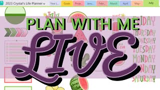 July Plan With Me - LIVE!