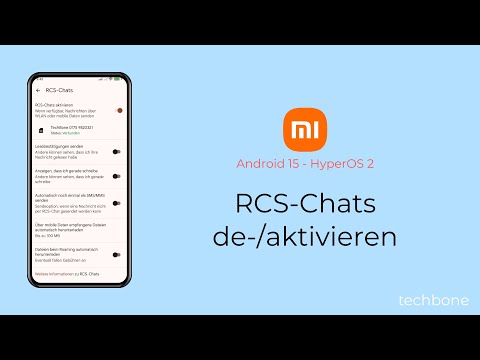RCS-Chats aktivieren oder deaktivieren - Xiaomi [Android 15 - HyperOS 2]