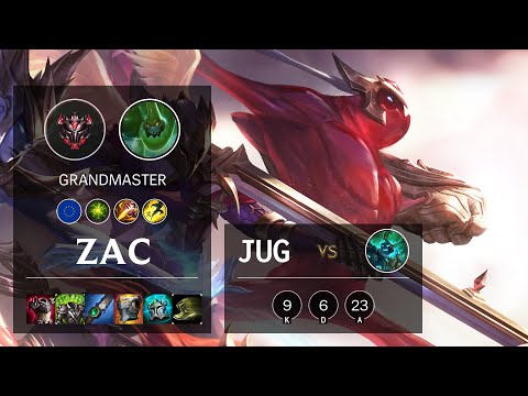 Zac Jungle vs Hecarim - EUW Grandmaster Patch 10.16