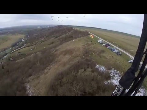 2016 01 24 Gleitschirmfliegen in Laucha