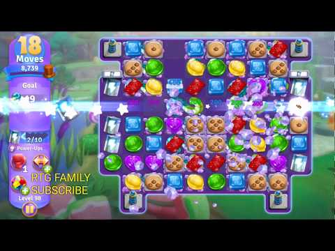 LEVEL 98 Willy Wonka’s Sweet Adventure NEW Zynga chocolate match 3 game बच्चे