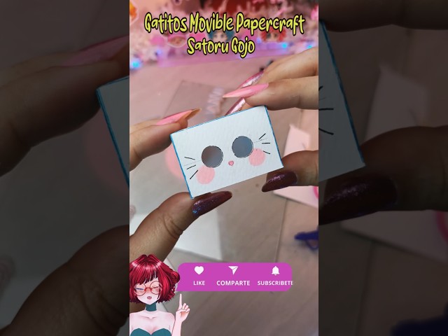 Vídeo relacionado con Caja de 8 clips de papel con diseño de gato kawaii en color oro rosa