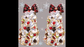 Коледна елха от стиропорен конус