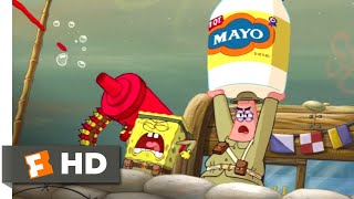 The SpongeBob Movie: Sponge Out of Water (2015) - Food Fight Scene (1/10) | Movieclips