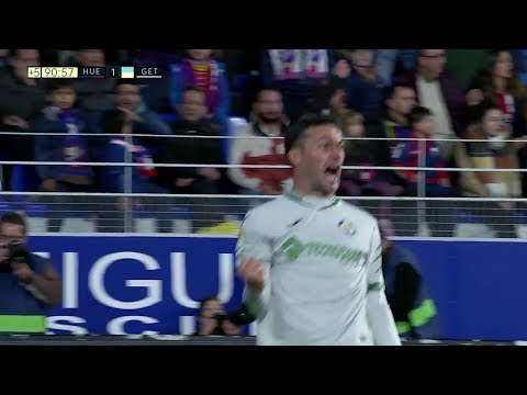 Golazo de Jorge Molina en el SD Huesca 1 - Getafe 1 | Audio: Javi Veliz y Alberto Edjogo-Owono