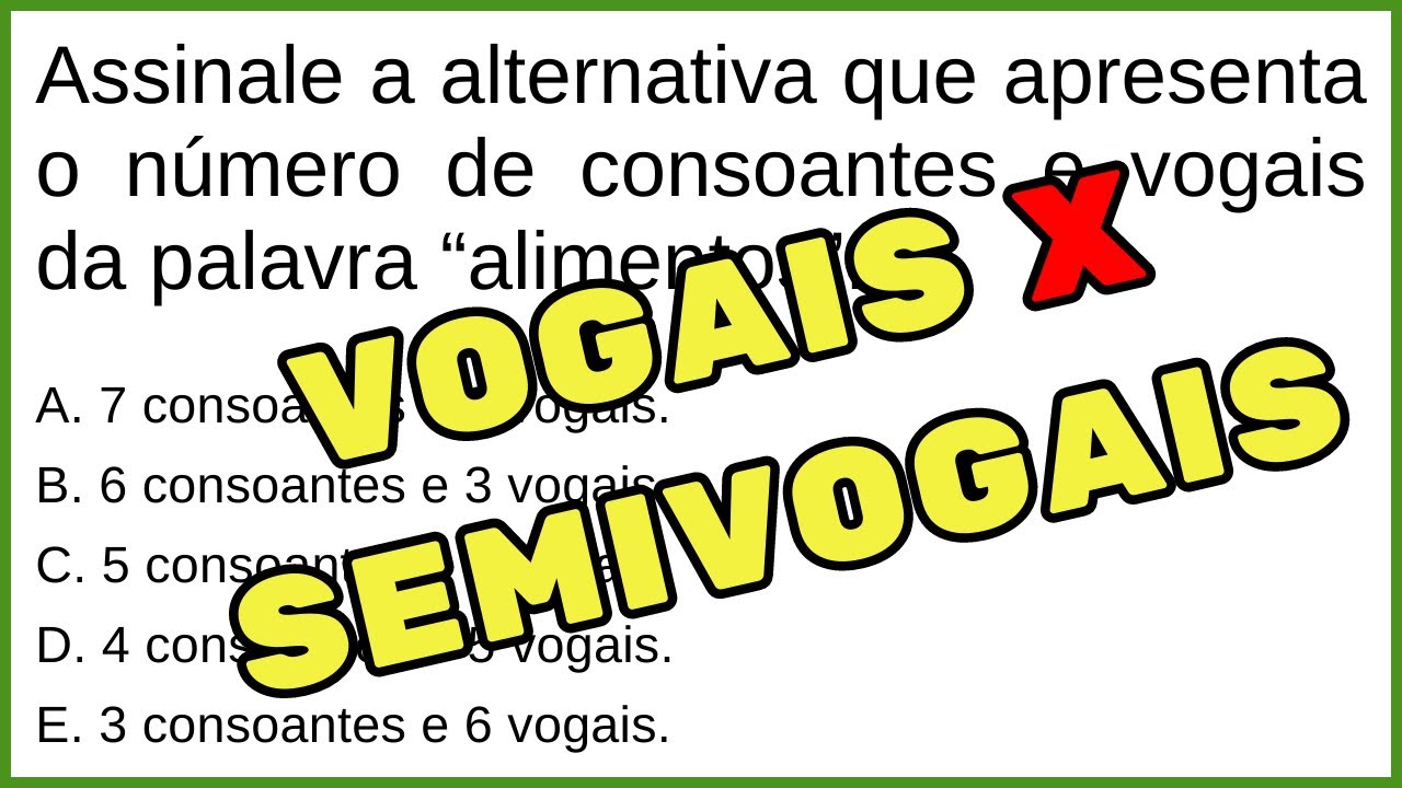 🔥 Português para Concurso Público | FONEMAS | VOGAL X SEMIVOGAL