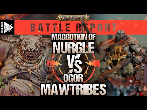 Maggotkin of Nurgle vs Ogor Mawtribes | Age of Sigmar Battle Report