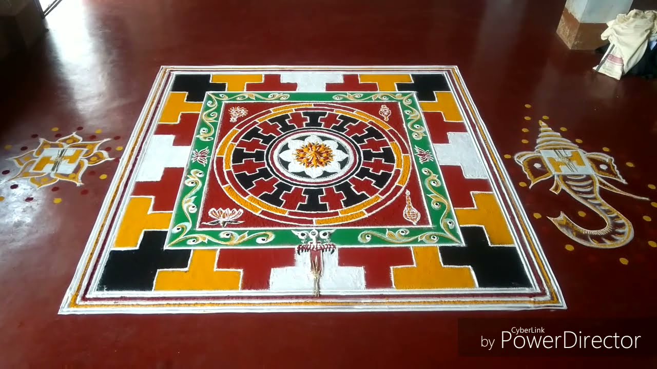 mandala rangoli design chakrabja pathmam by radhakrishnan