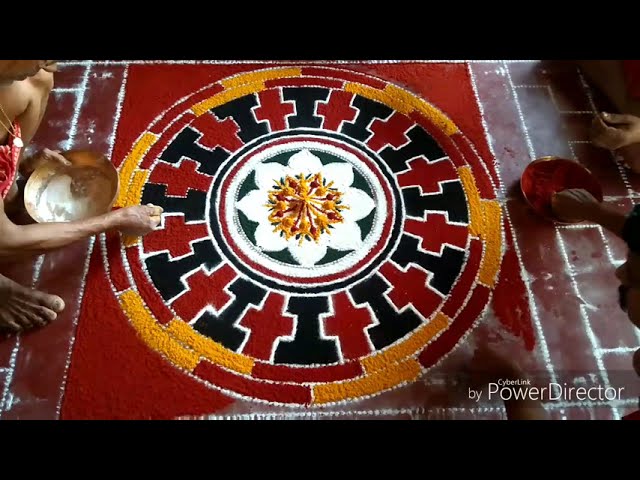 Mandala rangoli design chakrabja pathmam by radhakrishnan