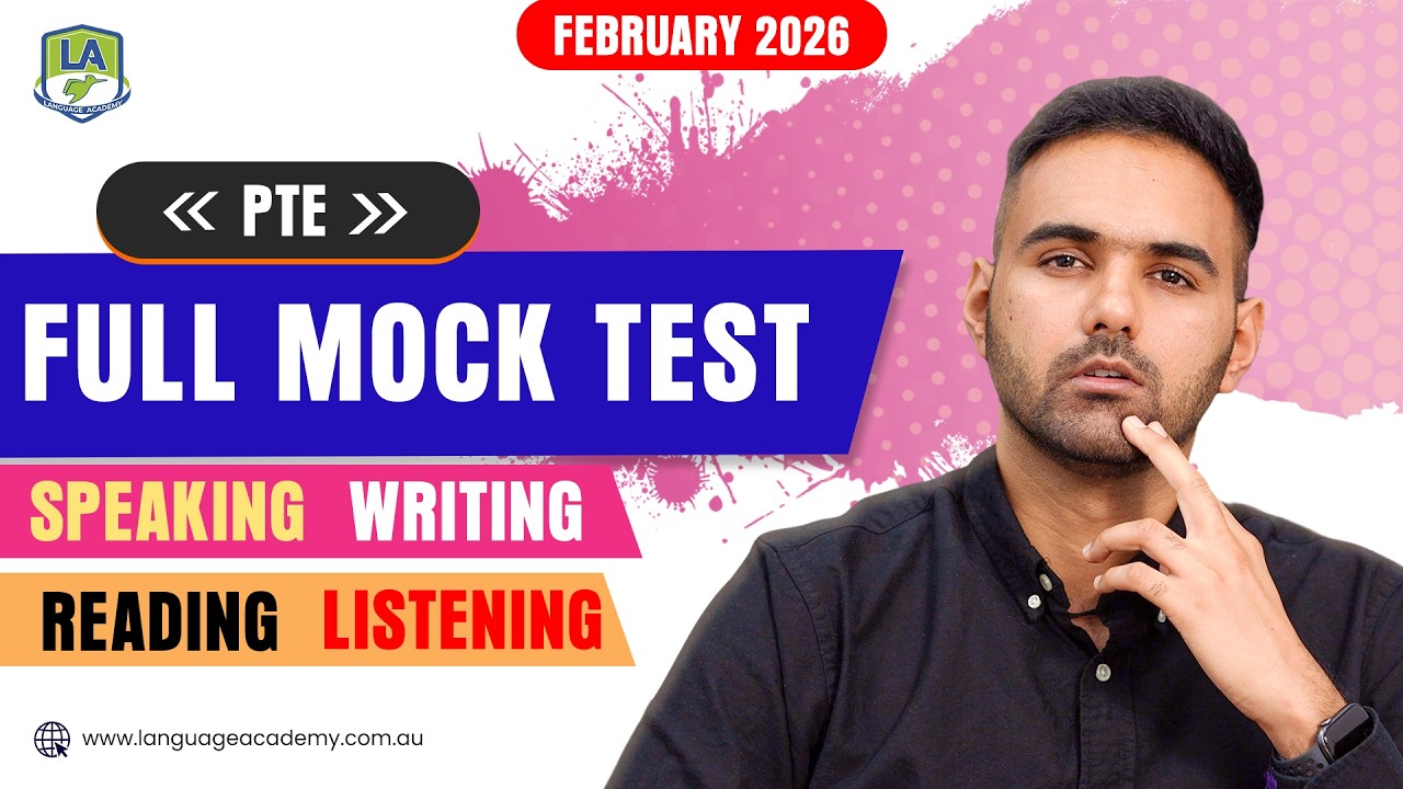 PTE Academic Full Mock Test with Answers & Timer | Real Exam Questions | February 2026