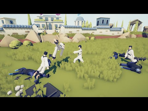 4x TAEKWONDO CHAMPION vs MODERN FACTION PART 2 - TABS - Totally Accurate Battle Simulator