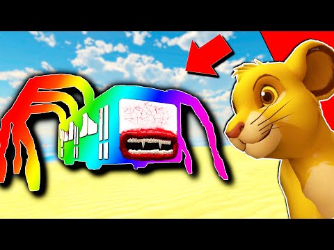 RAINBOW BUS-EATER ATTACKS ME!! 🌈 (Garry's Mod)