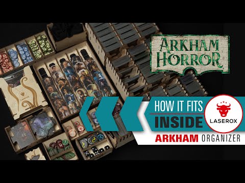 How it Fits Inside: Arkham Horror (3rd ed.) board game - Arkham Organizer