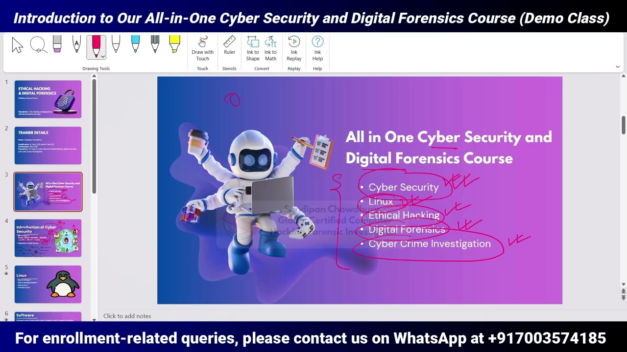 Introduction to Cyber Security, Ethical Hacking, Digital Forensics & Cyber Crime Investigation