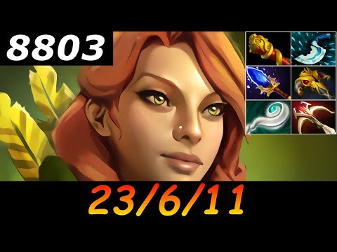 Dota 2 Windranger 8803 MMR 23/6/11 (Kills/Deaths/Assists) Ranked Full Gameplay