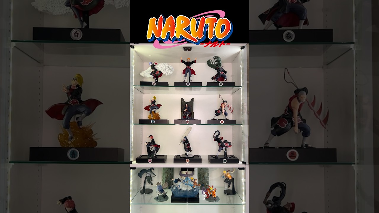 【NARUTO】暁プライズフィギュア用台座作ってディスプレイしてみた！簡単DIY これはジオラマ台座なのか？