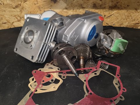 Simson 50ccm 5 Gang Motor Aufbau für die S51