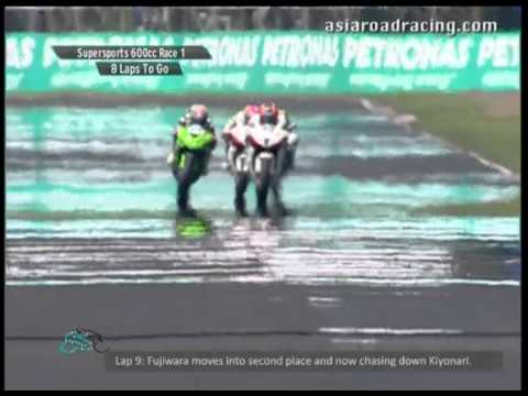 Round 2 Sentul - SuperSports 600cc Race 1 Highlights - 2012 PETRONAS Asia Road Racing Championship