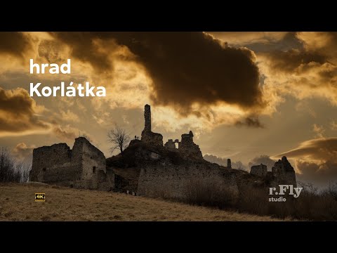 Zrúcanina hradu Korlátka, airview 4k