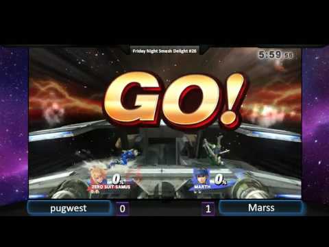 FNSD #26, (WR4), DNL| Marss (Zero Suit Samus) Vs Pugwest (Marth)